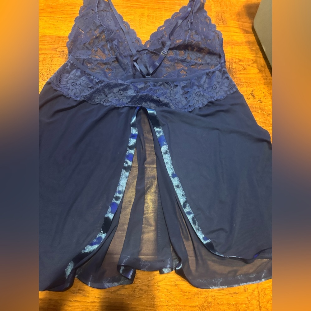 Blue lingerie outfit 1X NEW